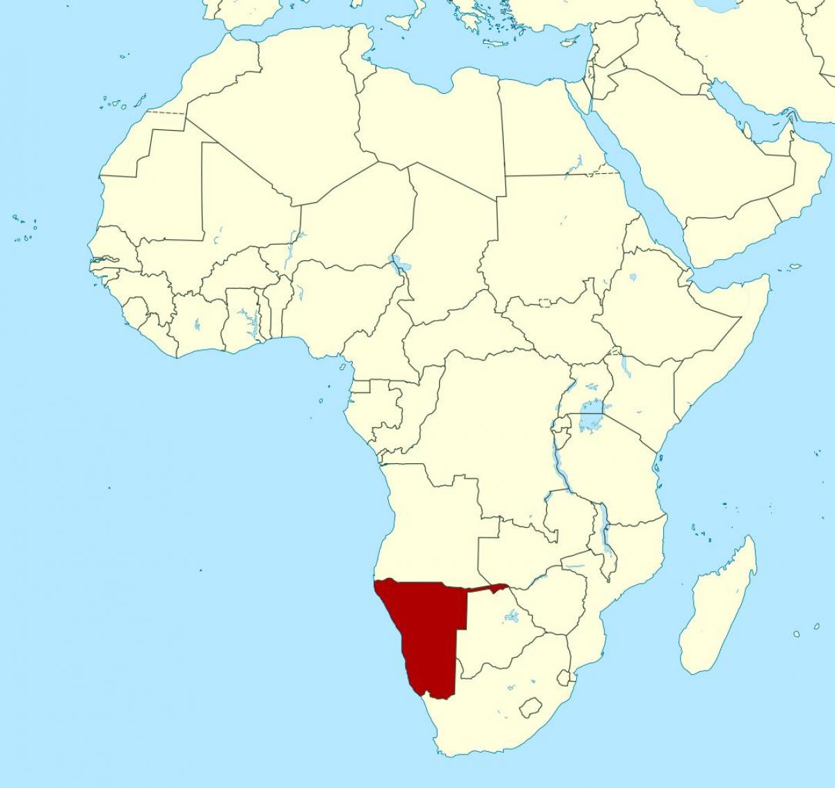 Bản đồ của Namibia phi