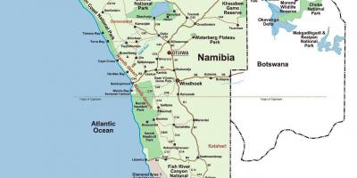 Bản đồ của Namibia